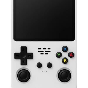 Casaquin R36S Handheld Video Game Console with Build-in 15000 Games (White)