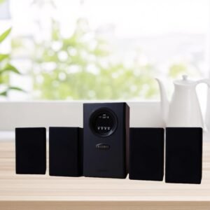 Fredbee Thunderstorm 100 | 4.1 Home Theatre System, USB, Bluetooth, aux, FM, MIC Compatible, Black 10.16 C.M subwoofer, Speaker System