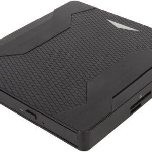 CLUSPEX External DVD Drive Player, USB 3.0 USB-C Portable CD/DVD +/-RW Disk Burner, ROM Reader Writer for Laptop Desktop PC (XD008)