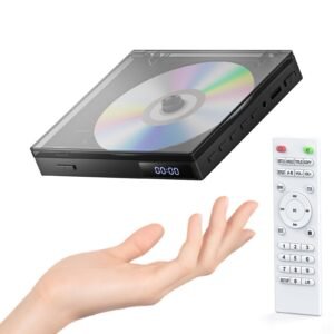 Mini DVD Player with HDMI & RCA Output, Small Movie Player-New 2025-HD 1080P for Smart TV,Region Free DVD Player with USB | Open-Tray Design | Compact & Travel-Friendly Movie Player